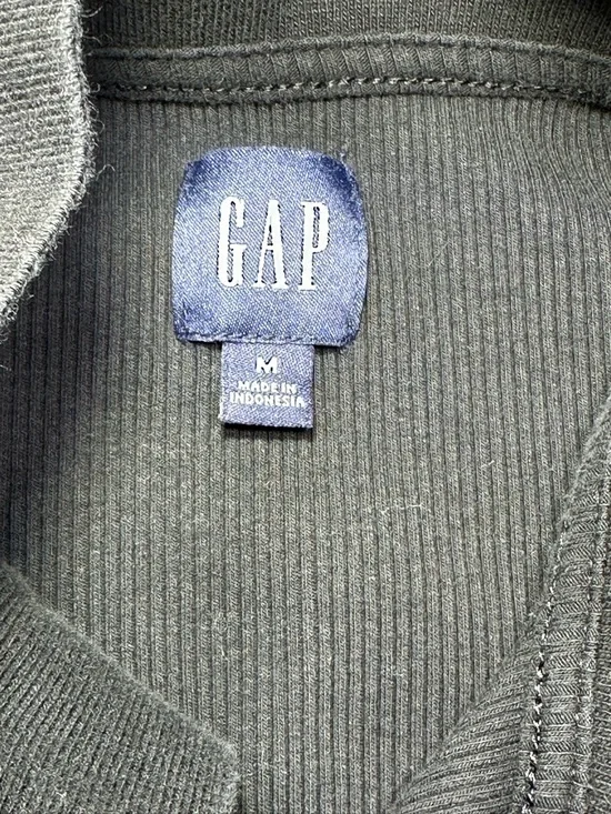 GAP Black Button-Front Long Sleeve Midi Dress Size Women’s Medium #cbk #chic - Picture 6 of 6